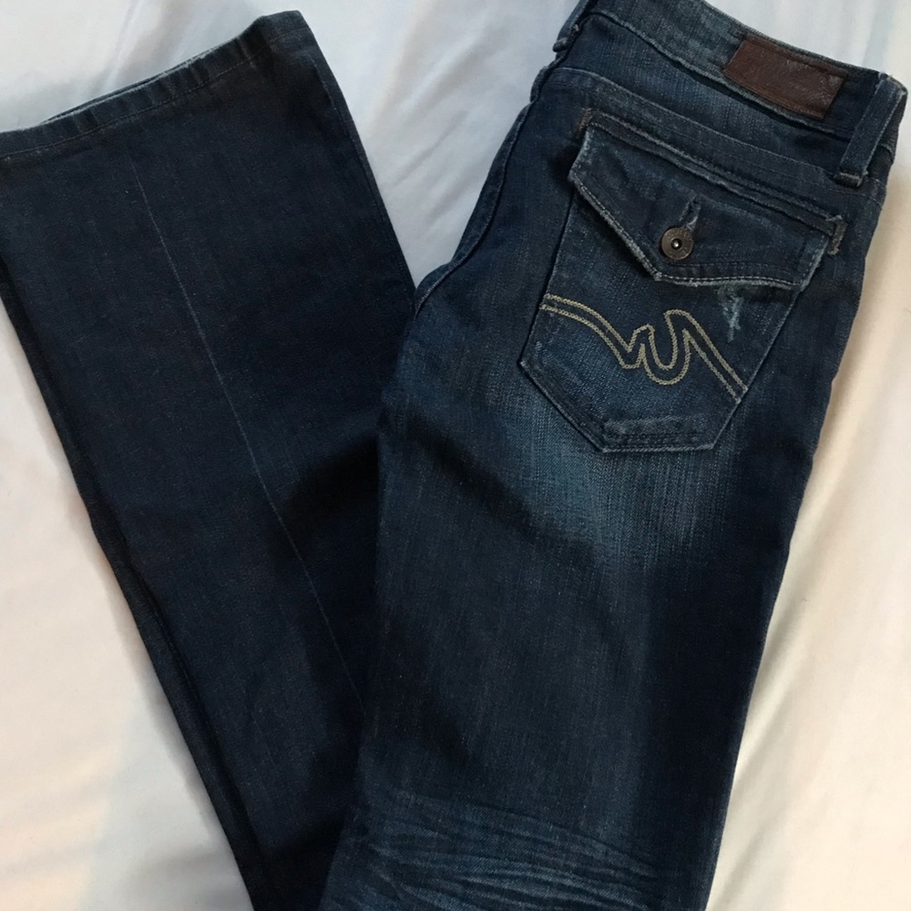 Dark bootcut denim